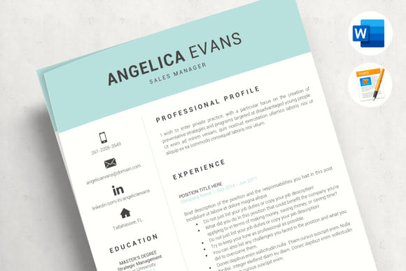 Download Modern Resume Template and Cover Letter - Fully Editable CV - Resume template Collection