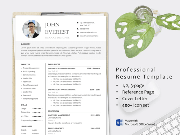 Download Minimal Business CV Resume Template - Resume template Collection